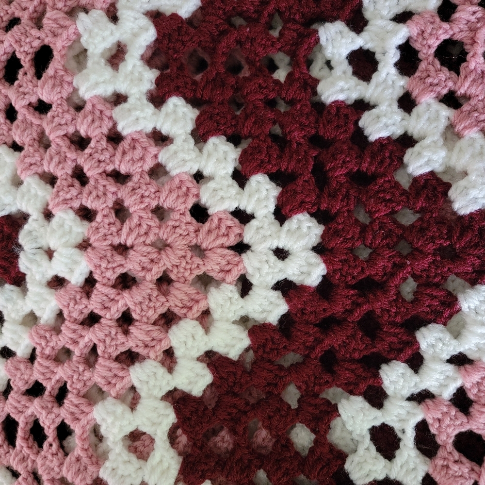 Crochet throw blanket